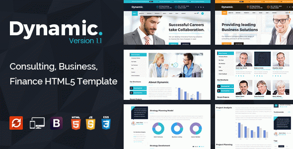 Dynamic - Consulting, Finance HTML5 Template
