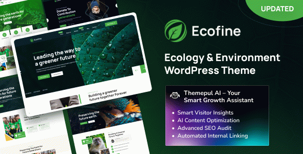 Ecofine - Ecology & Environment WordPress Theme