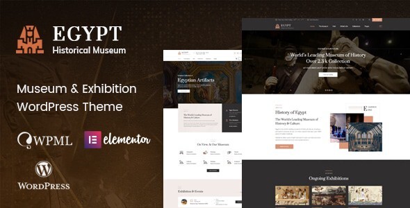 Egypt - Museum & Exhibition WordPress Theme