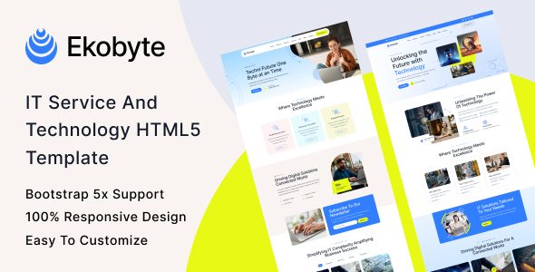 Ekobyte - IT Service & Technology HTML5 Template