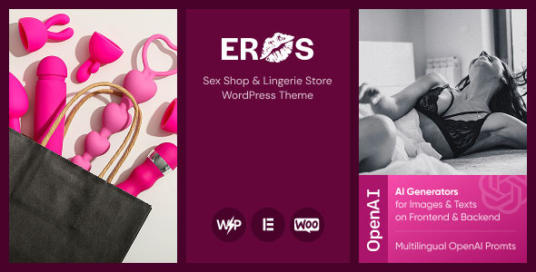 Eros - Sex Shop & Lingerie Store WordPress Theme
