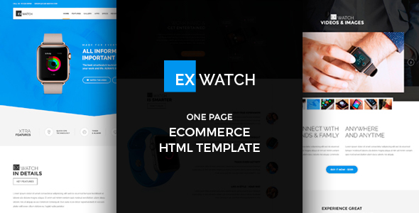 Ex Watch - Single Product eCommerce HTML