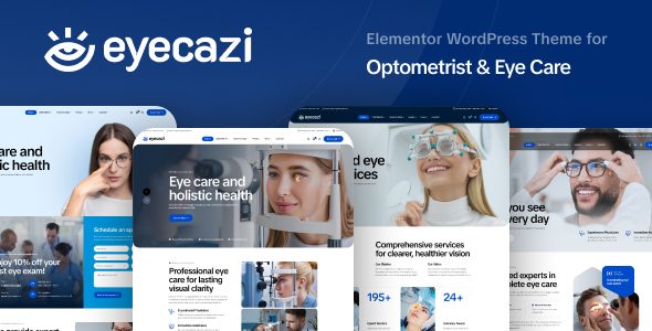 Eyecazi - Optometrist & Eye Care WordPress Theme