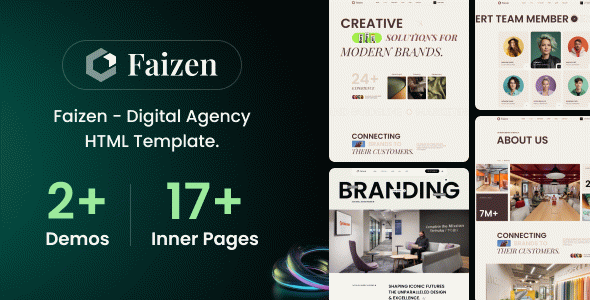 Faizen - Digital Agency HTML5 Template