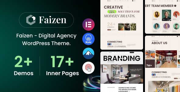 Faizen – Digital Agency WordPress Theme