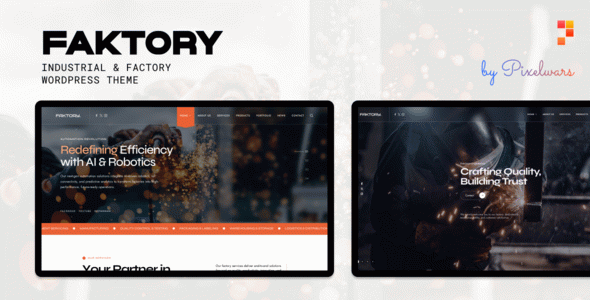 Faktory | Industrial & Factory WordPress Theme