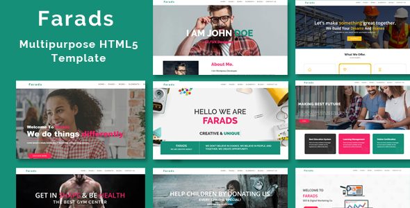Farads – Multi-Purpose Responsive HTML5 Template