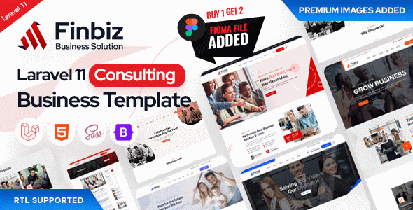 Finbiz - Laravel 11 Consulting Business Template