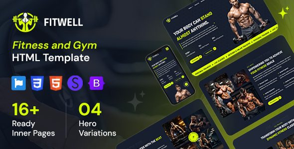 Fitwell - Fitness and Gym HTML Template