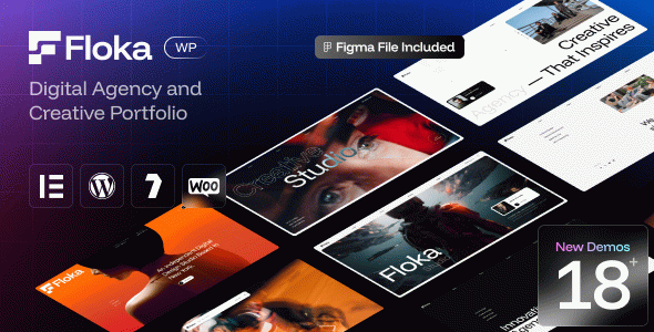 Floka - Digital Agency & Portfolio WordPress Theme