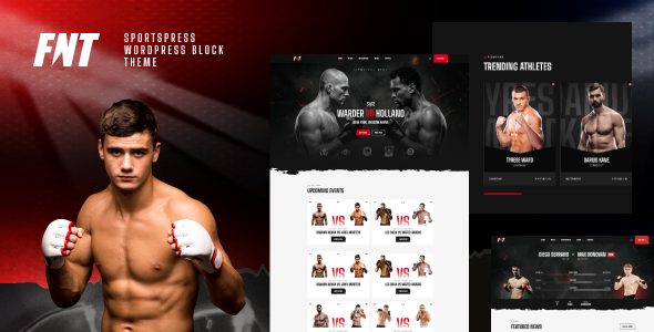 FNT – MMA Promotion SportsPress WordPress Block Theme