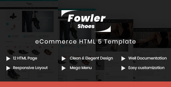 Fowler - Shoes Store HTML Template