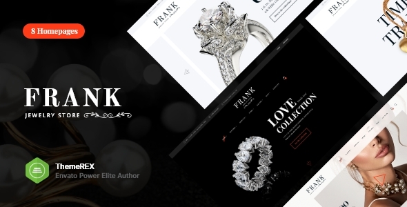 Frank Jewelry Store - Accessories & Watches WordPress Theme