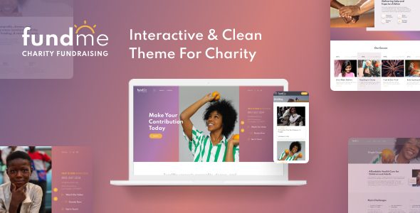 FundMe - Charity Organisation Website Template for Donation & Crowdfunding Projects