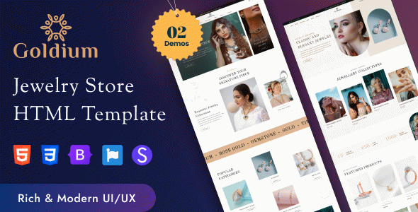 Goldium - Jewelry Store HTML Template