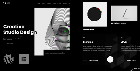 GRAV - Creative Portfolio WordPress Theme