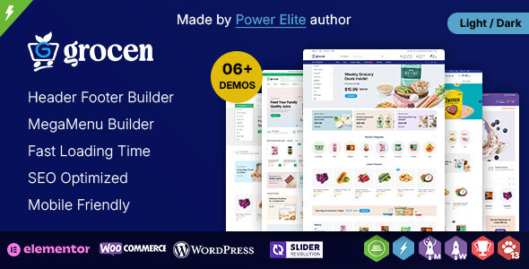 Grocen - Grocery Supermarket Elementor WooCommerce Theme