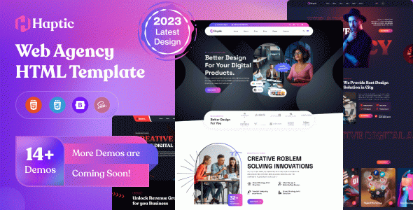 Haptic - Web Design Agency HTML Template