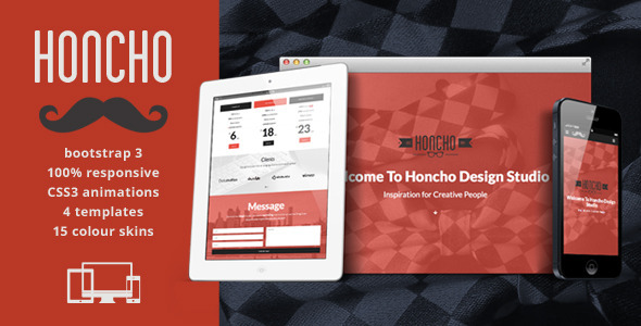 Honcho - One Page Responsive Html5 Template