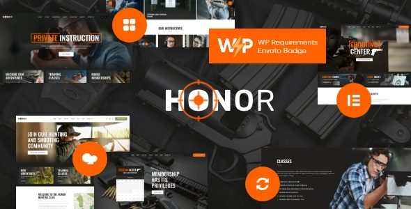 Honor | Shooting Club & Weapon and Gun Store Theme