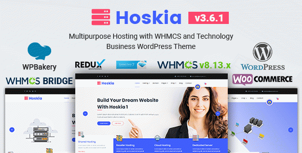 Hoskia | Multipurpose Hosting WordPress with WHMCS Theme