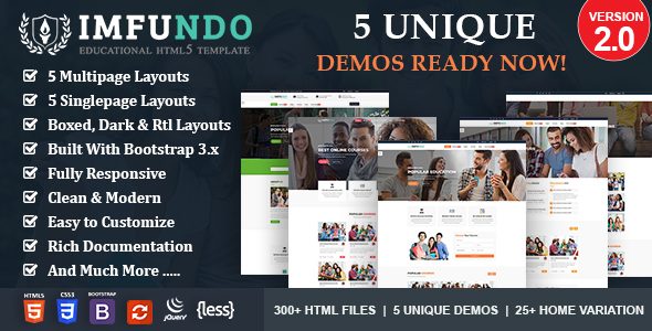 Imfundo - Education Course HTML Template