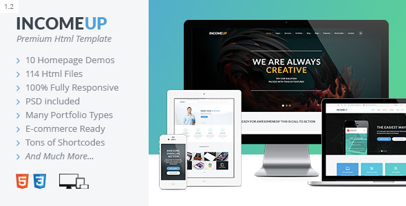 IncomeUp – Multi-purpose Business HTML Template