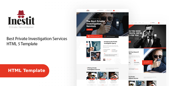 Inestit - Private Investigator HTML Template