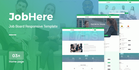 JobHere - Job Board Responsive HTML Template