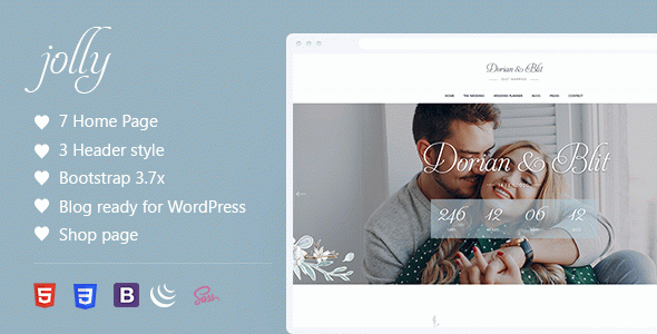 Jolly - Wedding & Wedding Planner HTML Template