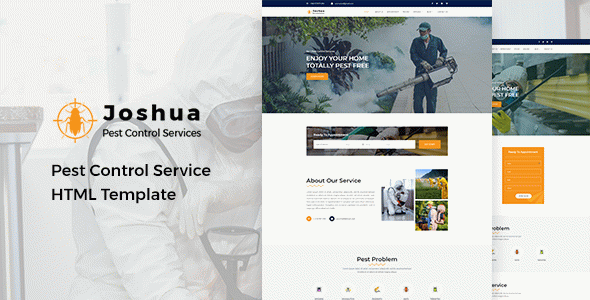 Joshua - Pest Control Service HTML Template
