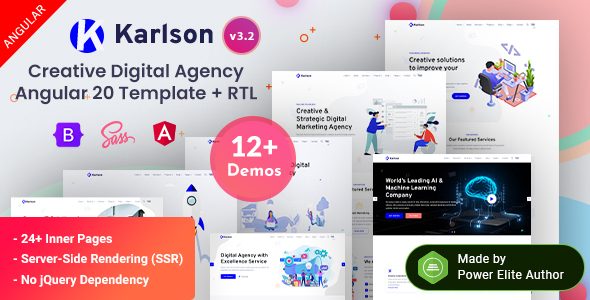 Karlson - Angular 20 IT Startup & SEO Marketing Agency Template