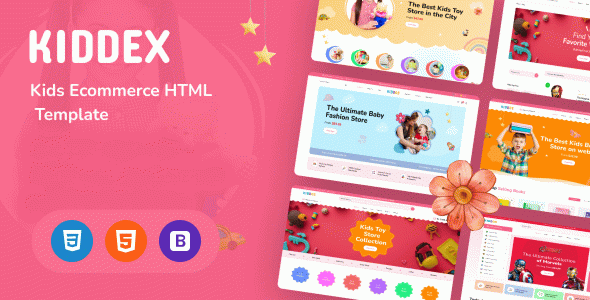 Kiddex - Kids Ecommerce HTML Template