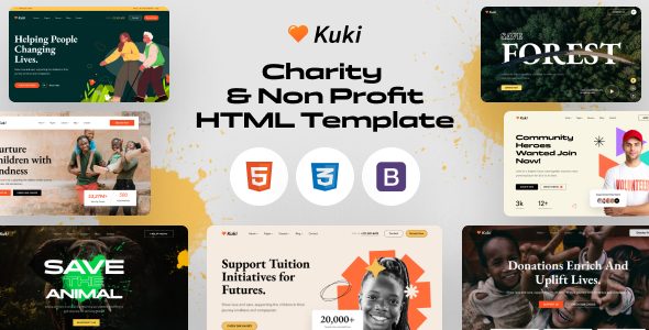 Kuki - Charity & Nonprofit HTML5 Template