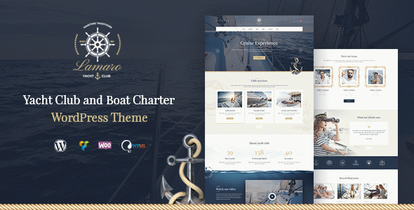 Lamaro - Yacht Club and Rental Boat Service WordPress Theme