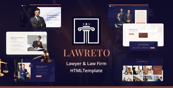 Lawreto - Lawyer & Law Firm HTML Template