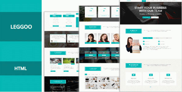Leggoo | One Page Responsive Corporate HTML Template