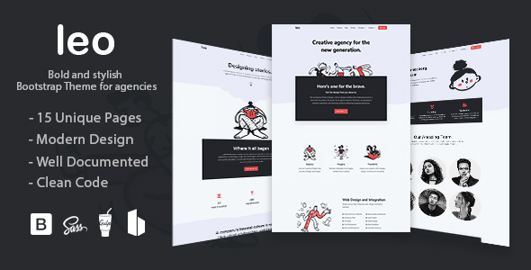 Leo - Creative Agency Bootstap 4 Theme