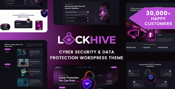 Lockhive – Cyber Security WordPress Theme