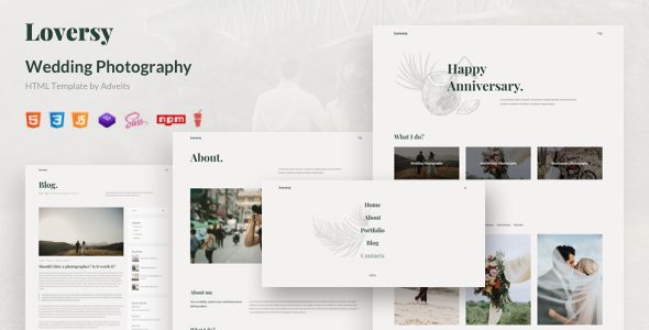 Loversy - Wedding Photography HTML Template