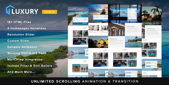 Luxury Interactive Hotel Template