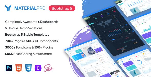 MaterialPro - Material Design Bootstrap 5 Admin Template