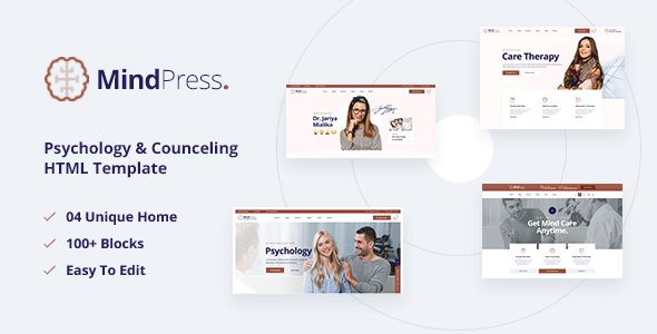 MindPress - Psychology & Counseling HTML5 Template