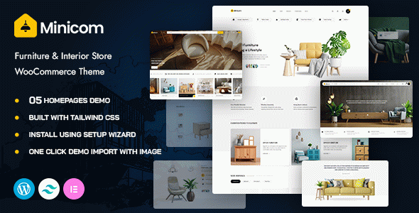 Minicom - Furniture & Interior Store WooCommerce WordPress Theme
