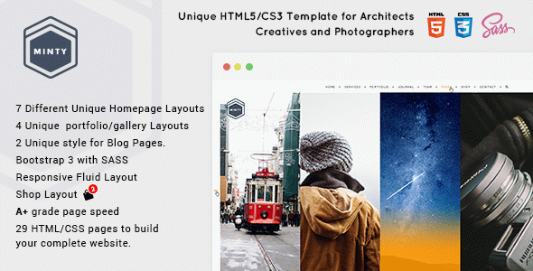 Minty - For Agency, Architect & Photographers, Creatives