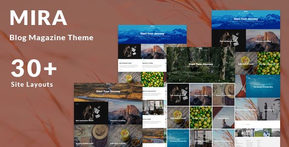 Mira - Photo Travel Blog WordPress Theme