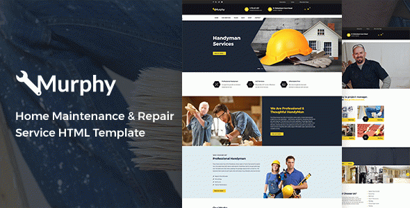 Murphy - Home Maintenance & Repair Service HTML Template