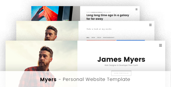 Myers - Responsive vCard / Resume / CV Template