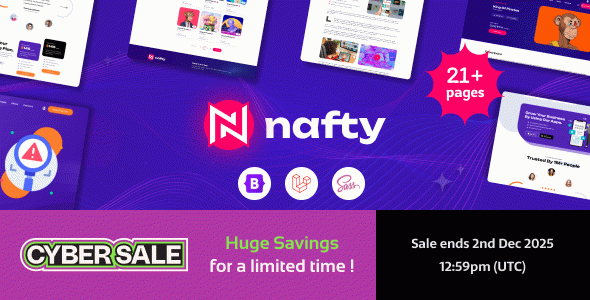 Nafty - Crypto and NFT Laravel Template
