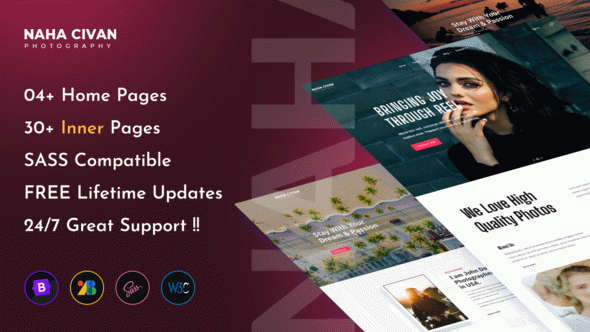 Naha Civan - Photography Portfolio Responsive HTML Template